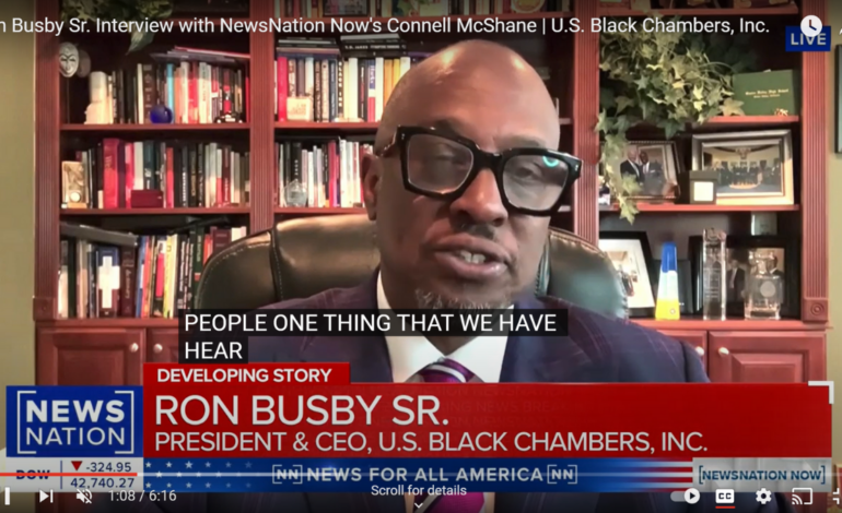 Ron Busby Sr. Interview with NewsNation Now’s Connell McShane | U.S. Black Chambers, Inc.