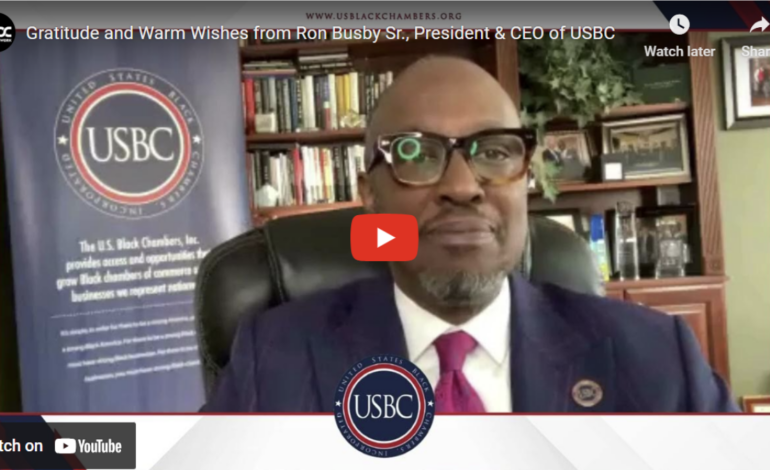 A Special Message from Ron Busby Sr., President & CEO of USBC