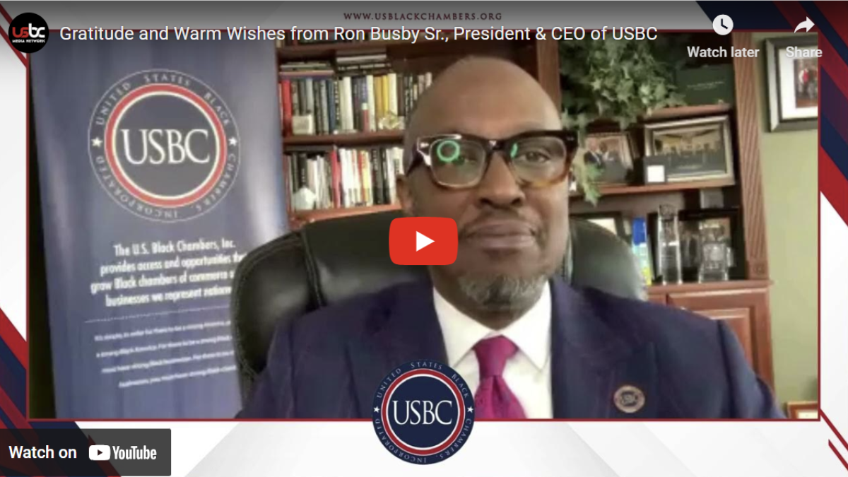 A Special Message from Ron Busby Sr., President & CEO of USBC