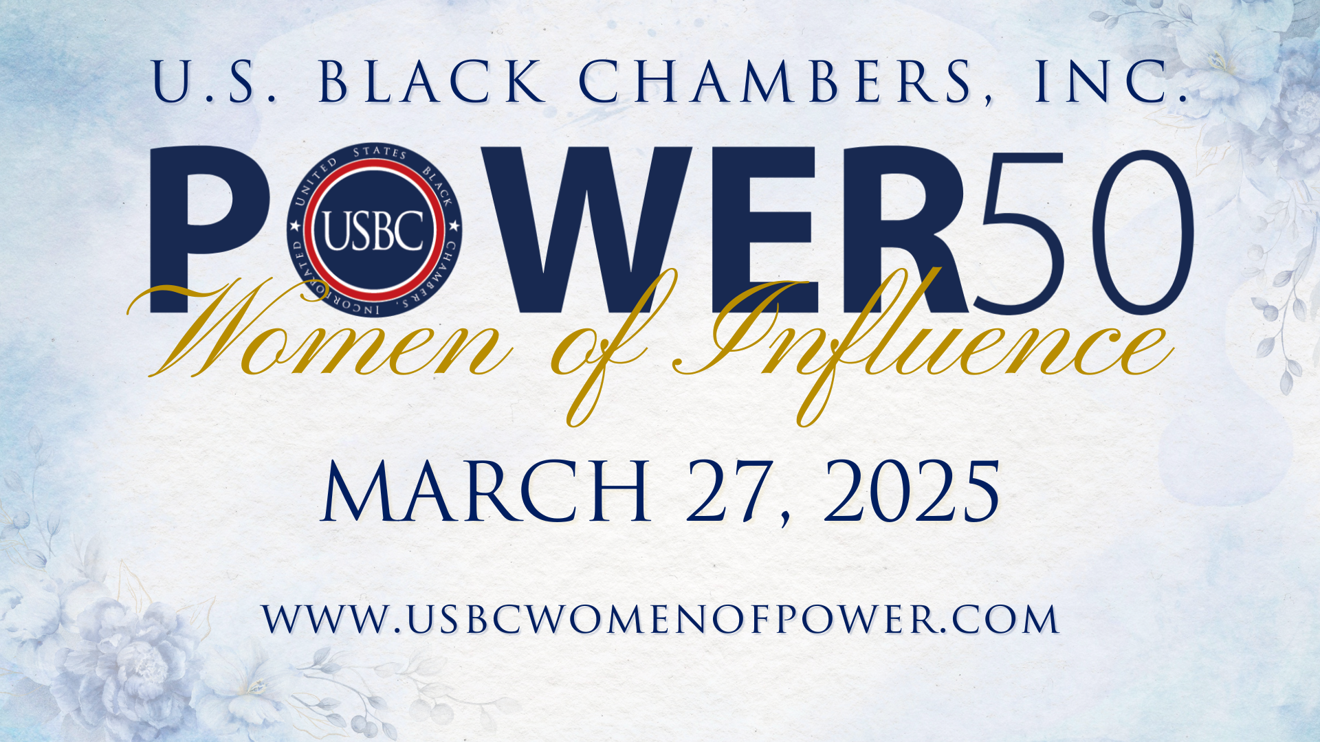 U.S. Black Chambers, Inc. Announces the 2025 USBC Power 50 Women of Influence Class