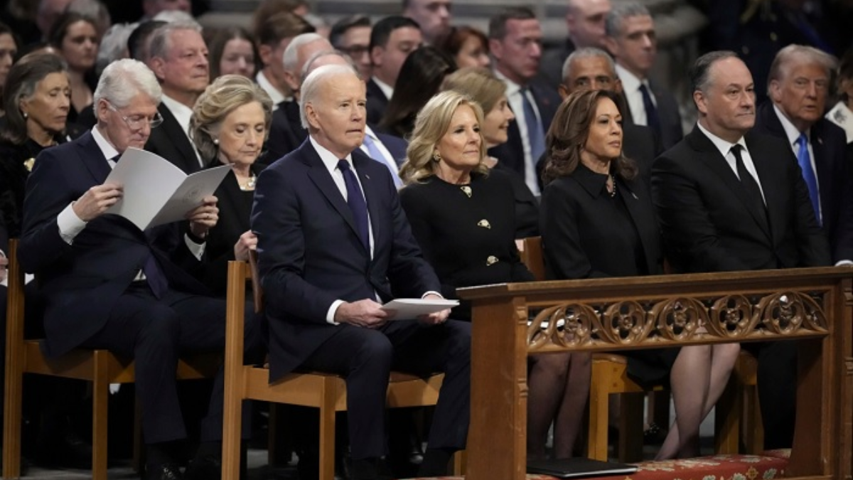 Jimmy Carter’s Funeral Unites Presidents in a Rare Moment of Reverence